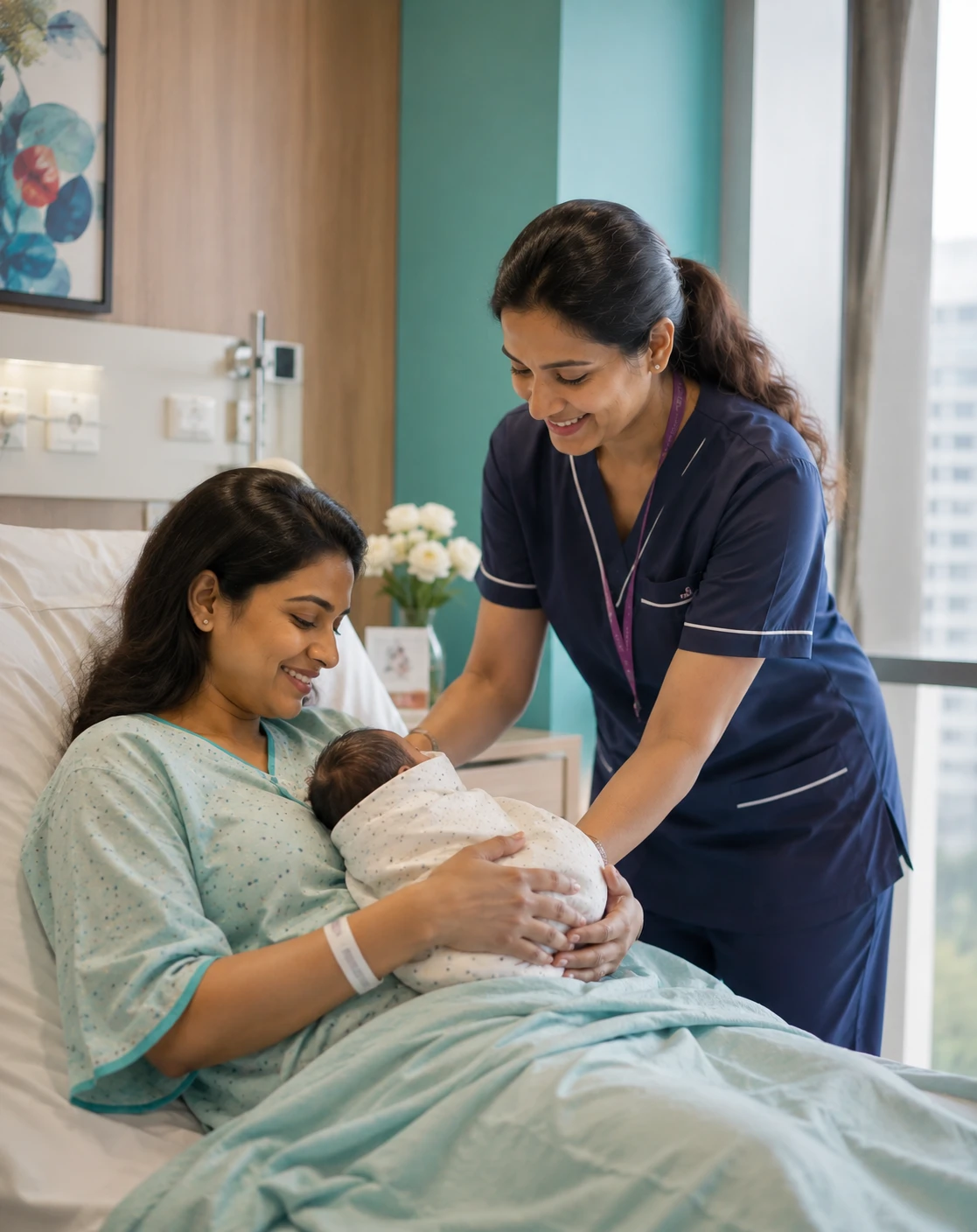 Maternal care at Om Hospital Varanasi